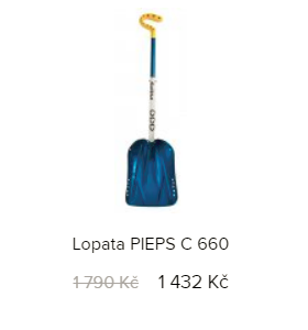 Lopata PIEPS C 660