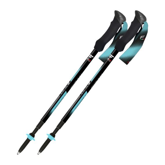 Trekové hole Fizan Compact 4 Tech light blue
