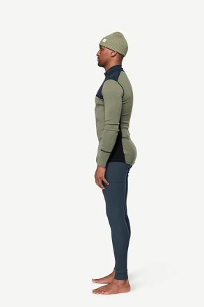 Pánské termotriko Devold Lauparen Hiking 190 na zip ink/lichen/black (2)