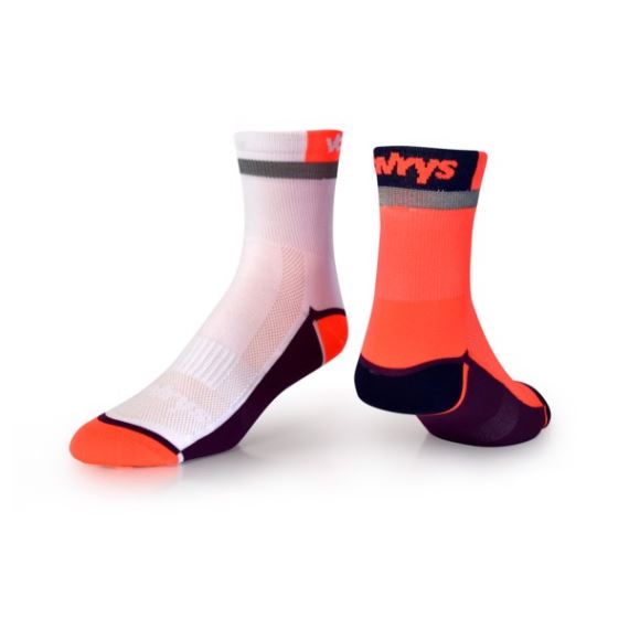 Ponožky Vavrys Trek Cyklo 2-pack oranžová-bílá