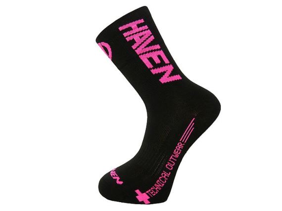 Ponožky Haven Lite Silver NEO Long 2-pair černá/růžová