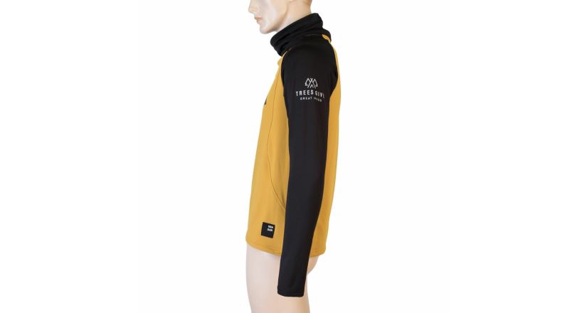 Pánská funkční mikina SENSOR Coolmax Thermo Mountains deep mustard/černá (4)