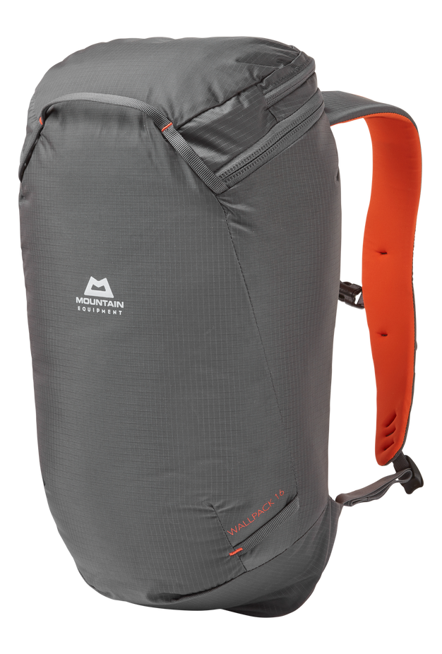 Lezecký batoh Mountain Equipment Wallpack 16L Anvil/CardinaL orange