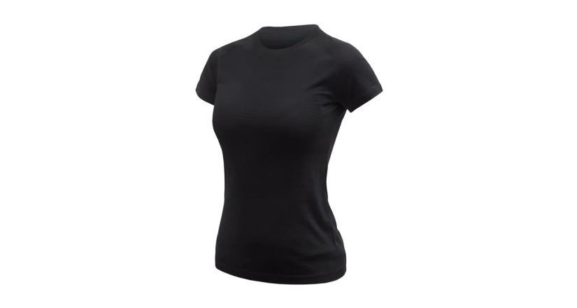 Tričko Sensor Merino Active No Logo černá