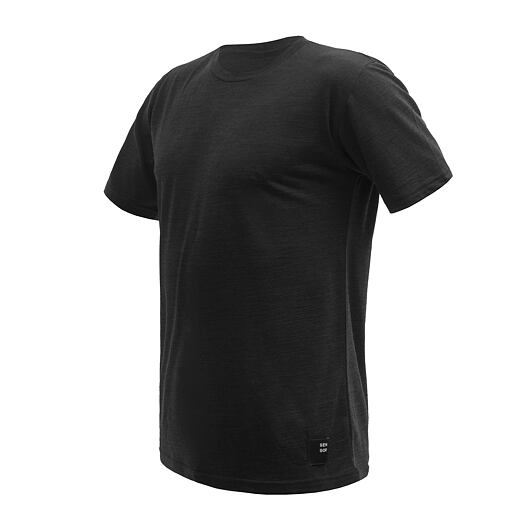 Pánské triko kr.rukáv Sensor MERINO CORDURA černá