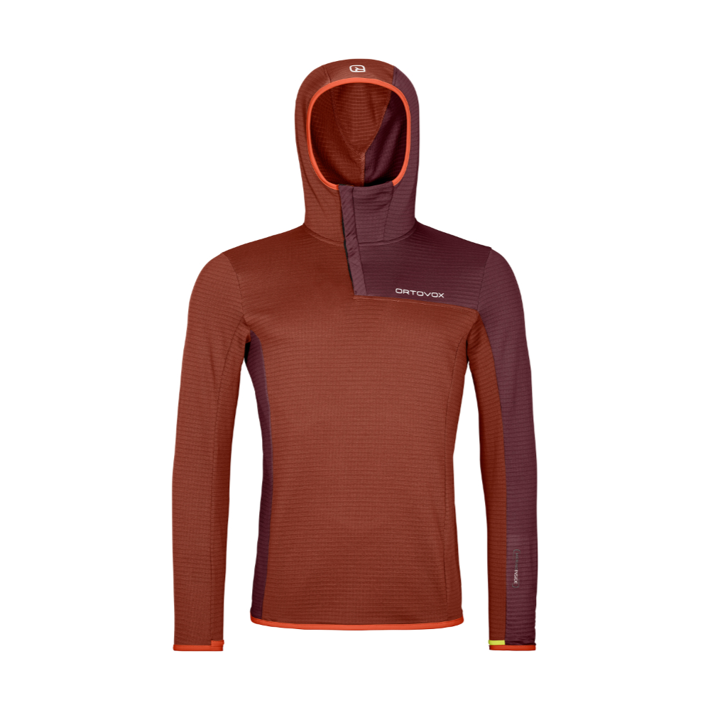 Pánská mikina Ortovox Fleece Light Grid SN Hoody M clay orange L