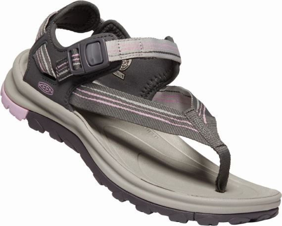 Dámské sandály Keen Terradora II Toe Post W dark grey/dawn pink
