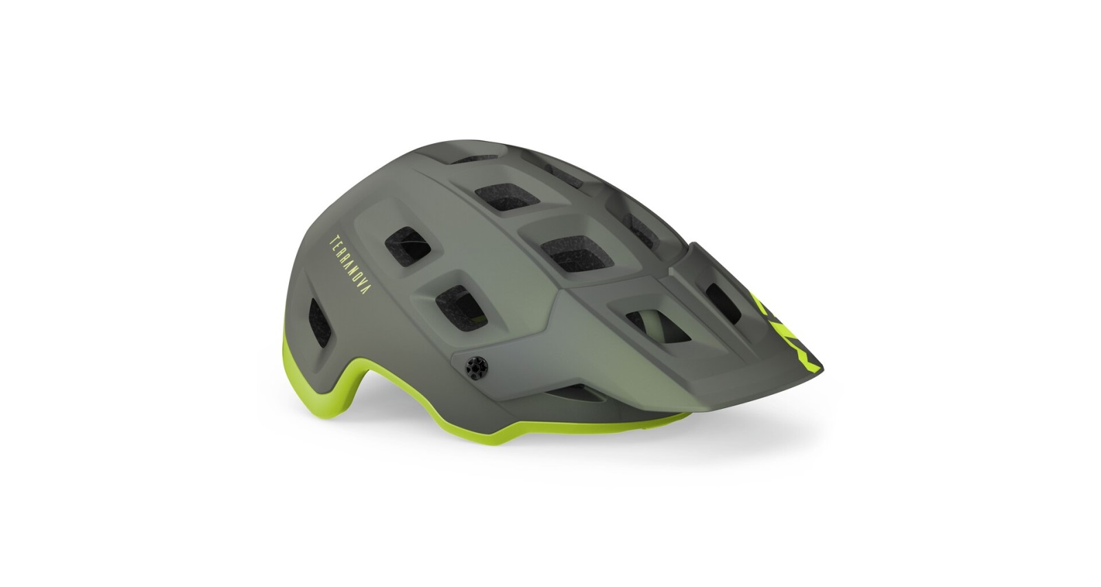Cyklistická helma MET Terranova šedá-lime 56-58cm