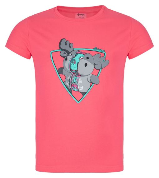 Dívčí bavlněné tričko Kilpi Albion-JG růžová