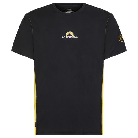 Pánské volnočasové triko La Sportiva Promo Tee M Black/Yellow