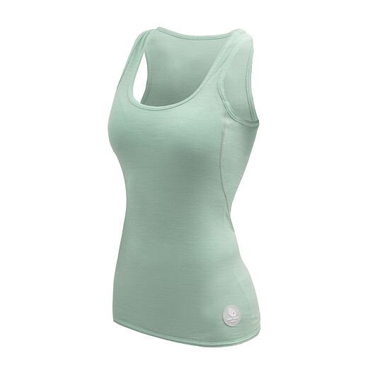 Sensor Merino Air dámské triko bez rukávu basil green