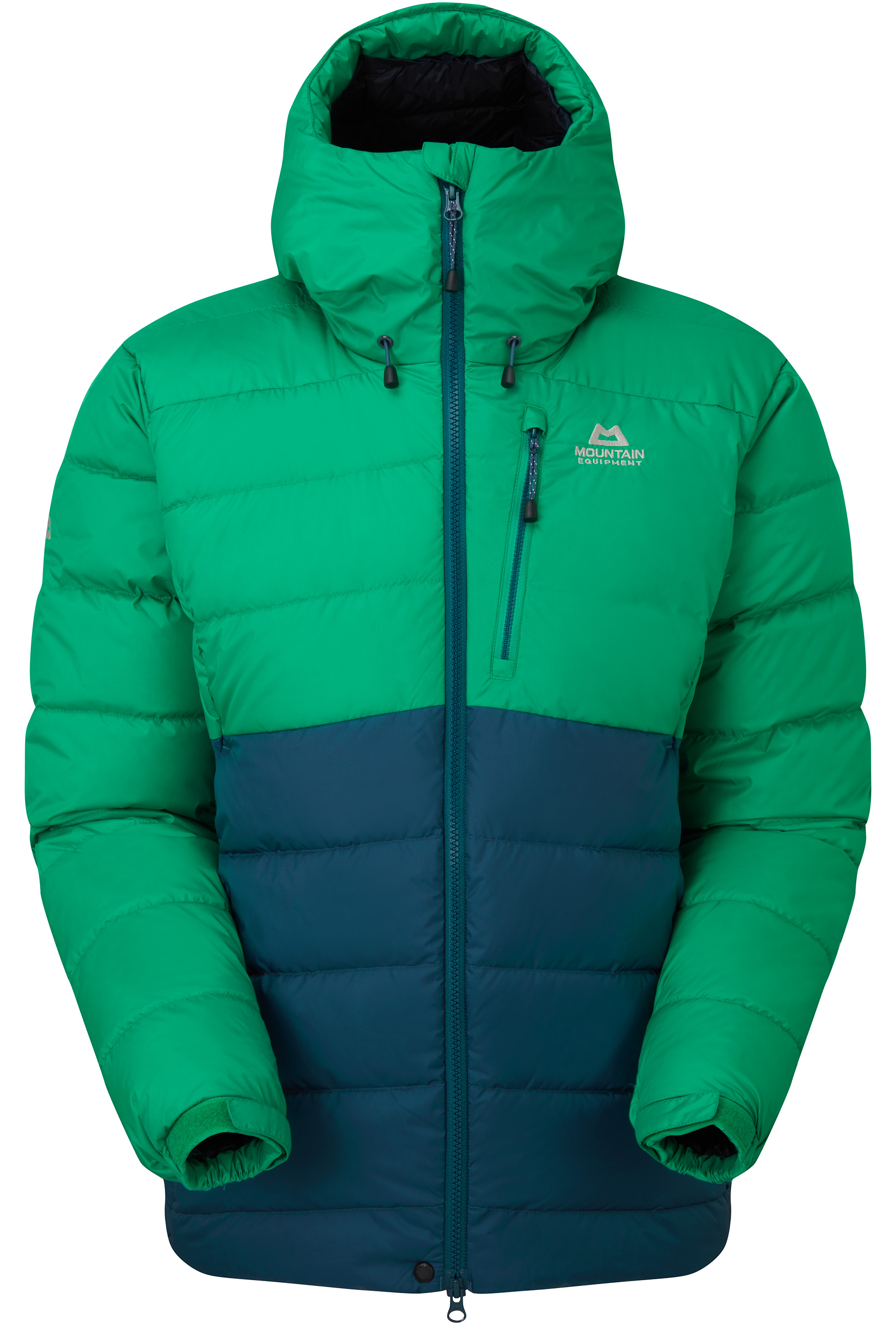 Levně Dámská péřová bunda MOUNTAIN EQUIPMENT W's Trango Jacket Majolica/Deep Green L