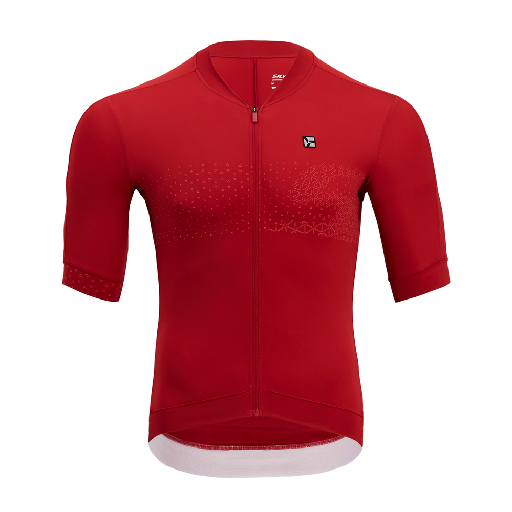 Pánský cyklistický dres Silvini Ansino Merlot red 3XL