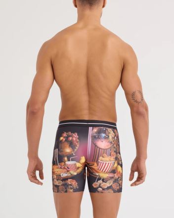 Pánské boxerky SAXX Volt Breathable Mesh disco fries-maroon (2)