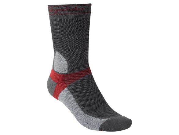 Pánské cyklistické ponožky Bridgedale MTB Summer Weight T2 Coolmax Sport Boot dk.grey/lt.grey 48-50