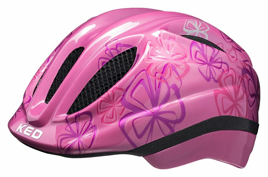 Dětská cyklistická přilba KED Meggy II Trend Pink flower 44-49cm