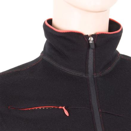Dámská funkční mikina SENSOR Merino Upper krátký zip černá (4)