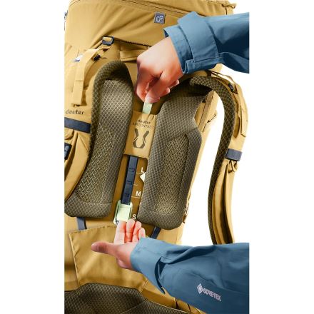 Turistický batoh Deuter Aircontact Core 60+10 savanna-nori (12)