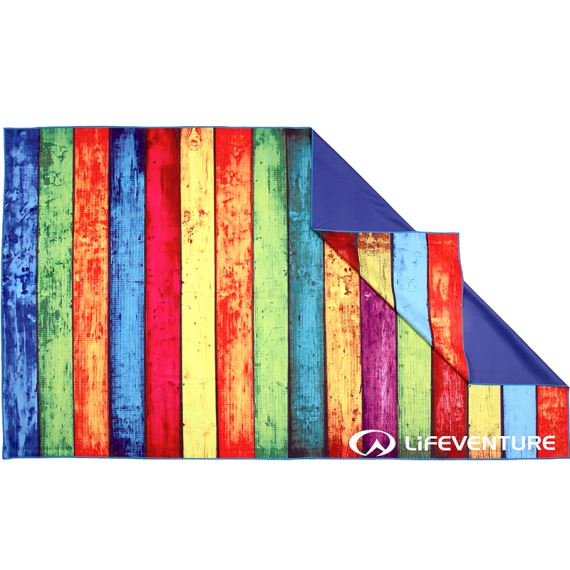 Ručník Lifeventure Printed SoftFibre Trek Towel striped planks