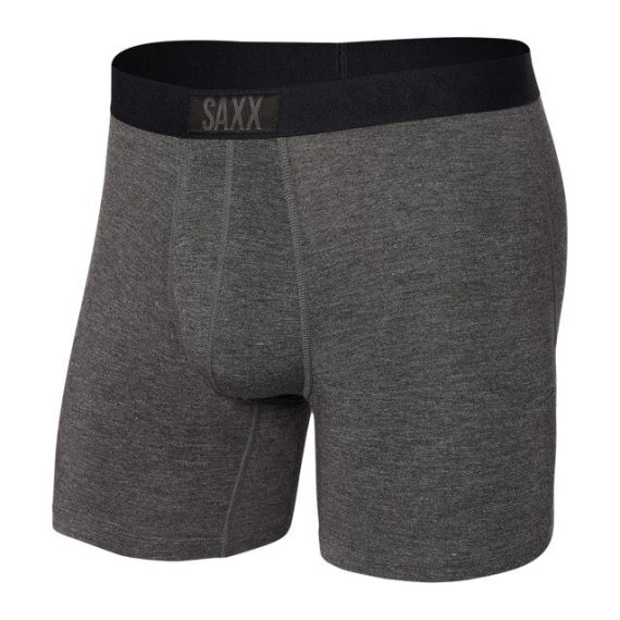 Pánské boxerky SAXX Vibe Super Soft Boxer Brief graphite heathe