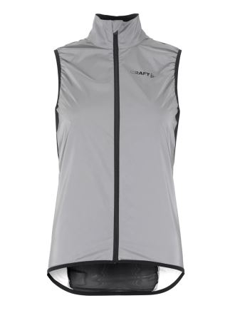 Dámská cyklistická vesta Craft ADV Essence Lumen Wind šedá