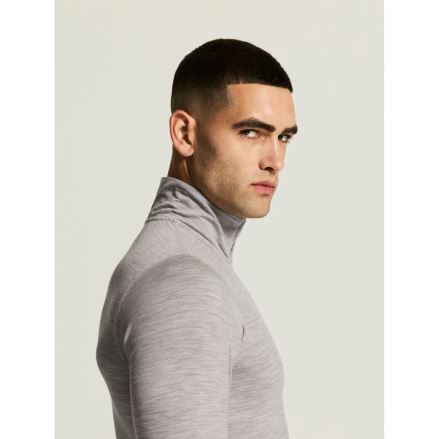 Pánské termotriko Craft Wool 95 HZ LS grey melange (7)