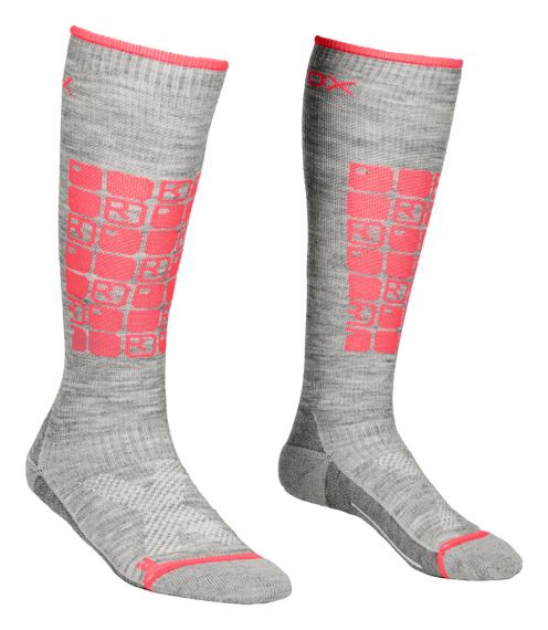 Dámské kompresní ponožky Ortovox Ski Compression Socks grey blend