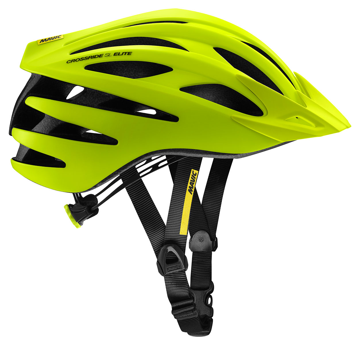 Lehká výkonnostní cyklistická helma Mavic Crossride SL Elite Safety Yellow/Black L