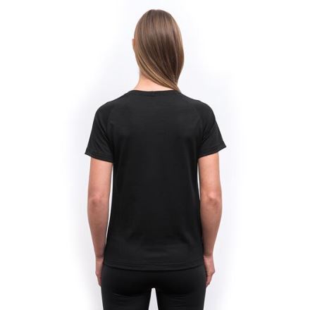 Dámské triko s krátkým rukávem Sensor Merino Blend Stone černá (2)