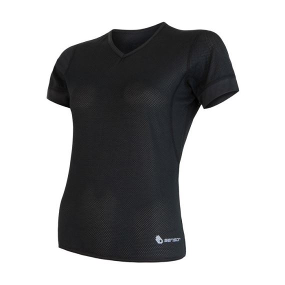 Dámské funkční tričko s krátkým rukávem SENSOR Coolmax Air černá