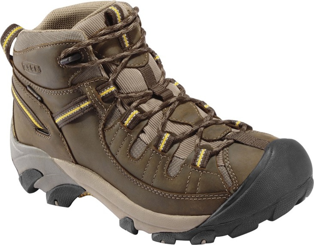 Pánské trekové boty Keen Targhee II MID WP M black olive/yellow 11UK