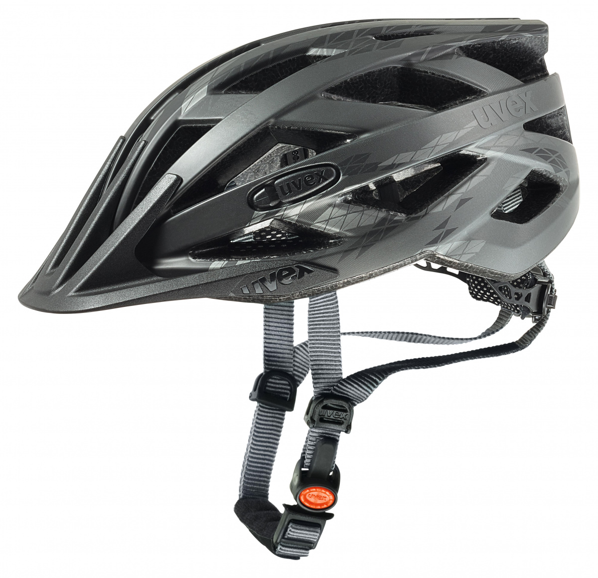 Cyklistická helma Uvex I-VO CC black-smoke mat L (56-60 cm)