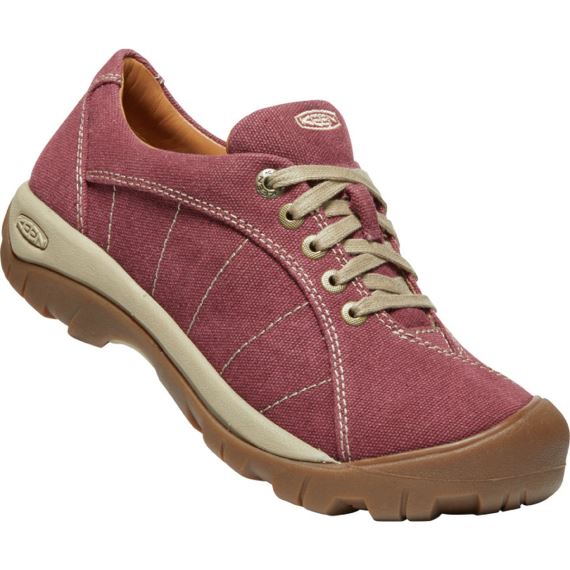 Dámské boty Keen Presidio Canvas Women red/plaza taupe