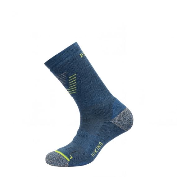 Pánské vysoké vlněné ponožky Devold Hiking modrá