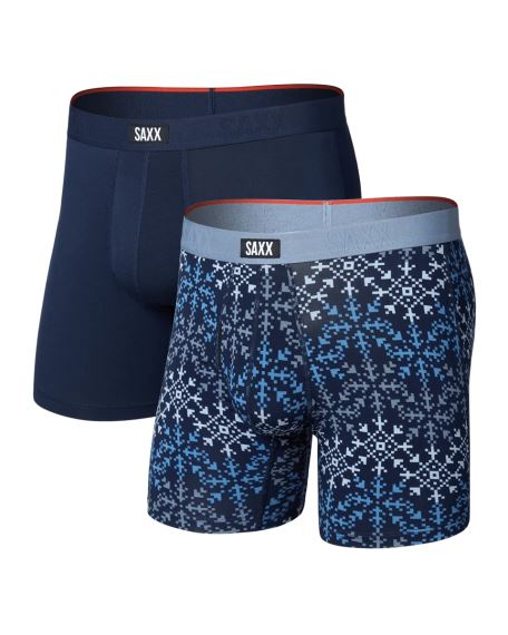 Pánské boxerky SAXX Vibe Xtra Soft Comfort (2 Pack) snowflake chevron/maritime