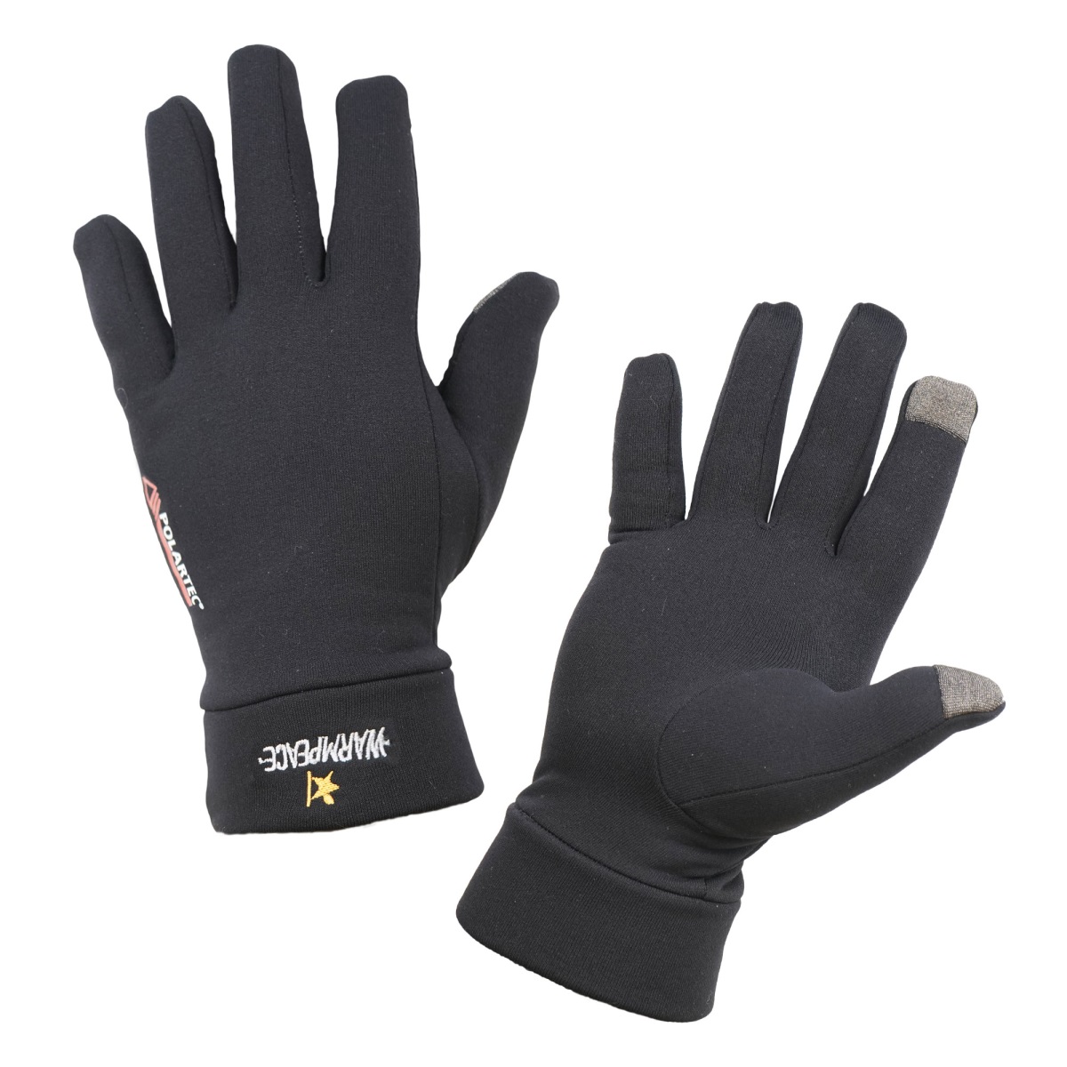 Rukavice Warmpeace Gloves Powerstretch touchscreen S/M black S/M