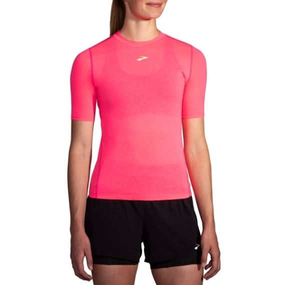 Dámské triko Brooks High Point Short Sleeve růžová