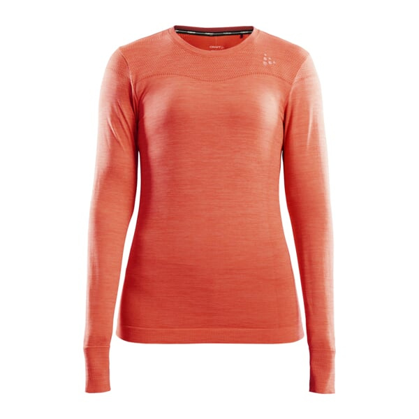 Dámské funkční tričko s dlouhým rukávem CRAFT Fuseknit Comfort LS oranžová L