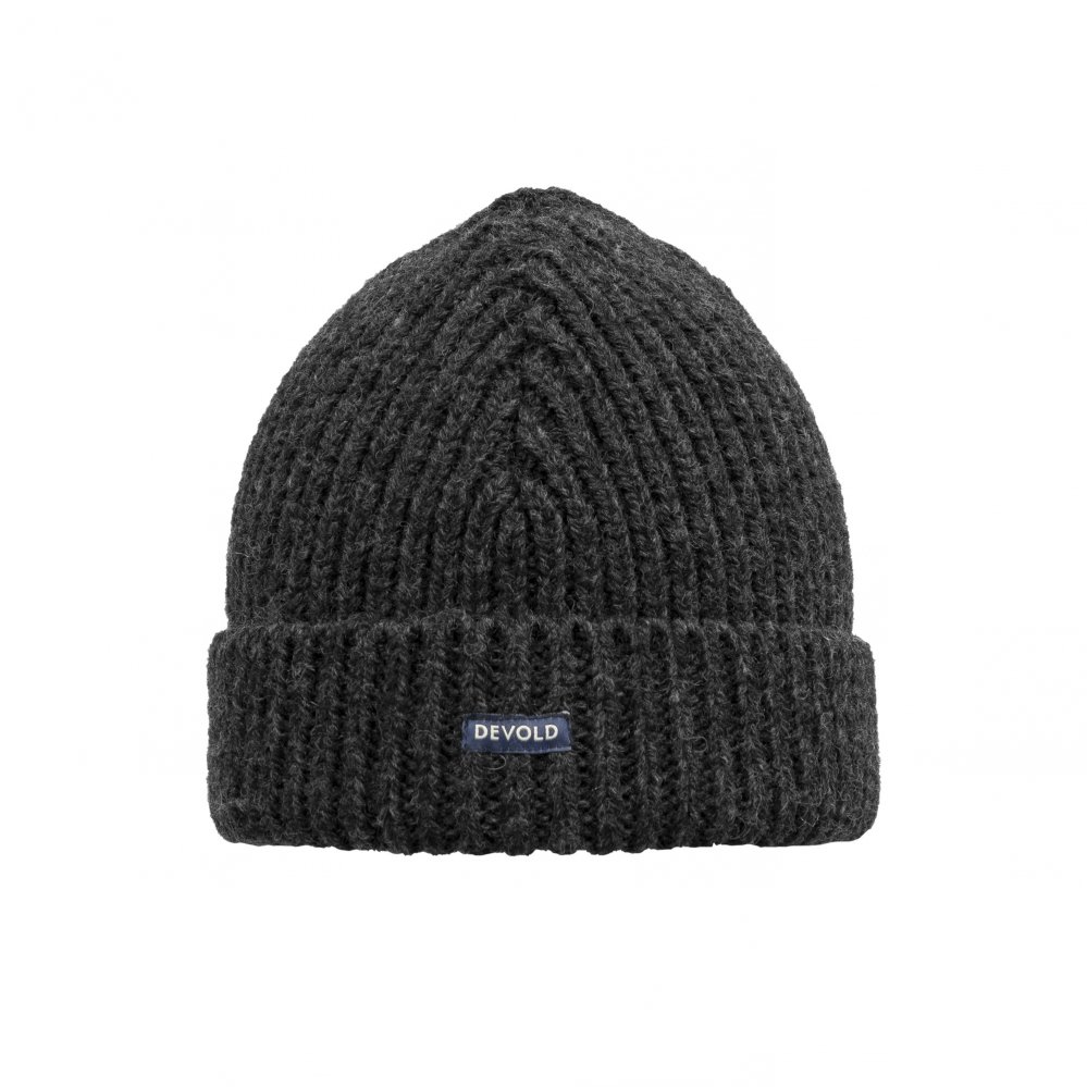 Vlněná čepice Devold Nansen Wool Beanie anthacite