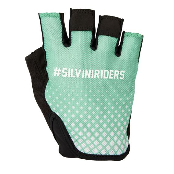 Unisex cyklistické rukavice Silvini Varena ocean-cloud