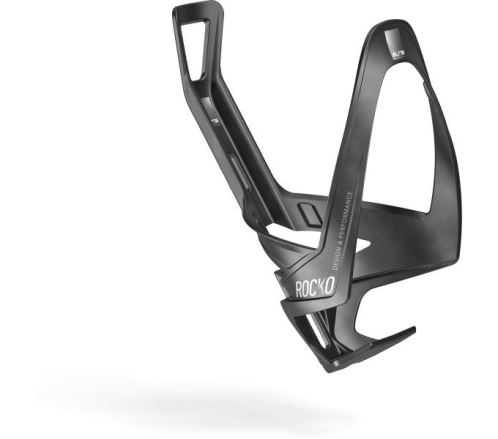 Košík na láhev Elite Rocko Carbon 22' černý matný/bílý
