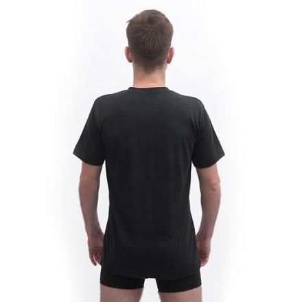 Pánské triko kr.rukáv Sensor MERINO CORDURA černá (2)