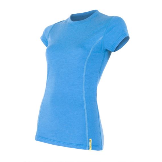 Dámské funkční tričko s krátkým rukávem SENSOR Merino Active modrá