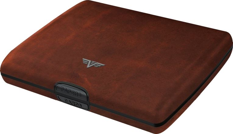 Peněženka Papers &amp; Cards RAY - leather Natural Brown
