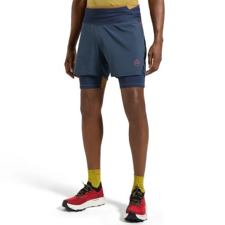 Pánské kraťasy La Sportiva ULTRA DISTANCE SHORTS night sky/mountain red (1)