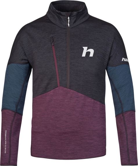 Pánská mikina Hannah Niro HZ anthracite/prune purple mel