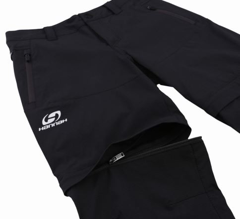 Dětské outdoorové kalhoty s odepínacími nohavicemi Hannah Basco JR anthracite (3)