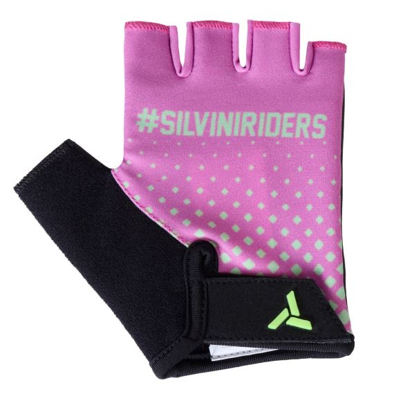 Dětské cyklistické rukavice Silvini CA2433 Gaioni blush-green