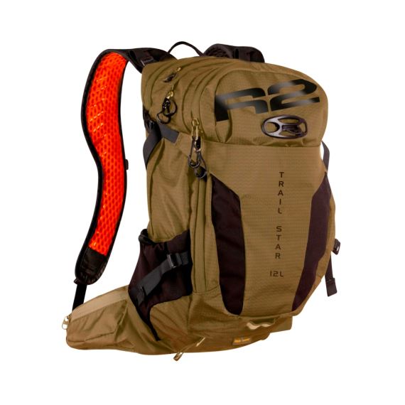 Cyklistický batoh R2 Trail Star 12L green olive, black