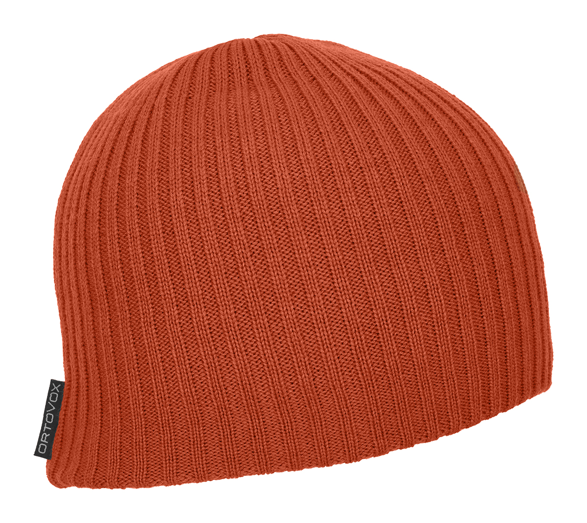 Čepice ORTOVOX Double Rib Logo Beanie Desert orange